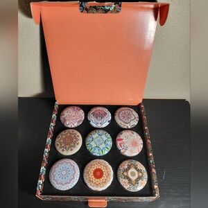 9 Candle Set With Box. 9 Different Scents.